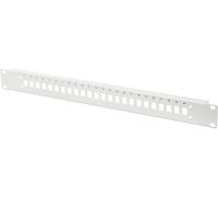 DIGITUS Boîte d'épissure Fibre Optique Cache Avant - Panneau de Brassage Fibre Optique - 24x LC/DX - 19 Pouces 1UH - Gris