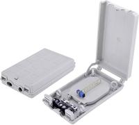 FO distribution box, outdoor, 8x SC SX/LC DX 53x148x243 mm