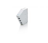 DIGITUS Adaptateur fibre optique SC Simplex/LC Duplex – Peigne d'épissure coudé – Rail DIN, gris
