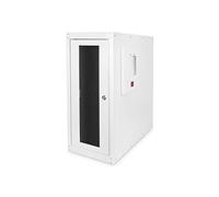 Digitus DN-CC 9002 mit Glastür und Lüfter Armoire pour PC (l x H x P) 300 x 650 x 600 mm Gris Clair (RAL 7035)