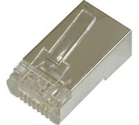 Digitus DN-MO-8-8-SRS Connecteur modulaire Digitus pour câble rond, blindé, 100 pièces DN-MO-8-8-SRS Fiche mâle RJ45 Nombre