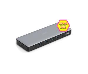 Digitus Dock USB-C 13 ports : 3x HDMI + 2x DP 4K/60Hz, 3x USB-A 3.2 Gen1, 1x USB-A/C 3.2 Gen2, Ethernet 2.5G, Audio 3.5mm, 96W PD, Windows/macOS/Linux