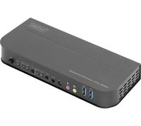 Digitus Commutateur KVM, 2 ports, 4K 60 Hz, 2 x entrées DP, 1 x sortie DP/HDMI