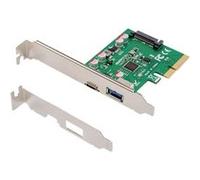 DIGITUS Carte PCI Tarjeta PCIe, USB Type-C™ + USB-A