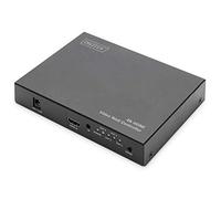 DIGITUS DS-43309 Contrôleur de Mur vidéo 2x2 & Répartiteur HDMI - UHD 4K/60 Hz HDTV : 3840 x 2160p - Sortie : 4X Full HD 60 Hz 1920 x 1080p - Modes d'affichage : 2x2, 1x2, 2x1, 1x3, 3x1, 1x4, 4x1