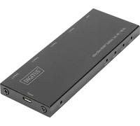 Digitus DS-45323 4 ports Répartiteur HDMI affichage LED, boîtier métallique, compatible avec l'ultra HD 4096 x 2160 pixels noir