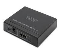 Digitus Séparateur HDMI DS-45340 1x2 – UHD 4K/30 Hz, HDCP 1.4, Deep Color, EDID, protection ESD