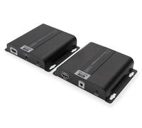 Digitus Extendeur HDMI DS-55124 1 port – boîtier métallique, extension par câble réseau, Ultra HD