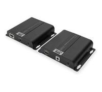 Digitus DS-55124 1 Port Set extendeur HDMI Extension par câble réseau, boîtier métallique, Compatible avec l'ultra HD,