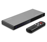 DIGITUS DS-55334 Commutateur HDMI 5x1-5 in 1 Out - UHD 8K/60 Hz HDTV : 7680 × 4320p - HDCP 2.3 & HDMI 2.1 - HDR, CEC, Deep Color, DTS, Dolby Digital, LPCM - pour TV, Moniteur, PS5, PS4, Xbox
