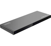 Digitus DS-55338 8+1 ports Répartiteur HDMI affichage LED, avec LEDs de statut, boîtier métallique, commutable individuellement, compatible avec lultra HD 3840