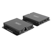 DIGITUS DS-55342 Prolongateur HDMI - UHD 4K 120 Hz - 30 m via câble LAN - Ensemble : émetteur et récepteur - IR infrarouge - HDMI 2.1 et HDCP 2.3