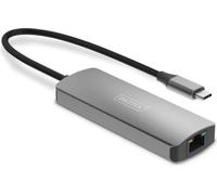 DIGITUS DS-55343 Extender USB-C vers HDMI - UHD 4K 120 Hz - 30 m via câble LAN - Kit : émetteur & récepteur - HDMI 2.1, HDCP 2.3, USB 3.1 - HDR, Deep Color