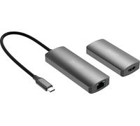 Digitus DS-55343 USB 3.1, USB-C® Prolongateur HDMI câble réseau RJ45, câble de signal 30 m