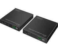 Digitus DS-55350 HDMI™, entrée HDMI®, sortie HDMI® , SFP, connexion de bloc d'alimentation, RS232, Micro USB, casque (jack 3,5