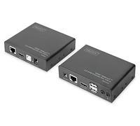 DIGITUS DS-55505 Extender KVM HDMI (HDBaseT) - UHD 4K/60 Hz - 100 m via câble LAN (HDBaseT 100 m) - Kit : émetteur & récepteur - audio - HDMI 1.4 & HDCP 2.2 & HDBaseT 2.0