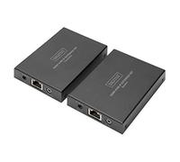 DIGITUS DS-55507 Extender KVM HDMI - Full HD 1080p 60 Hz - 150 m via câble LAN/Illimité via Ethernet (compatible IP) - Kit : émetteur et récepteur - IR infrarouge - HDMI 1.4 & HDCP 1.4
