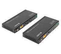 DIGITUS DS-55508 Extender HDMI (HDBaseT) - UHD 4K/60 Hz - 120 m via câble LAN (HDBaseT 100 m) - Kit : émetteur & récepteur - sortie de boucle, infrarouge IR, audio - HDCP 2.2/1.4 & HDBaseT 1.0