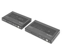 DIGITUS DS-55523 Extender KVM HDMI (HDBaseT) - UHD 4K/60 Hz - 100 m via câble LAN (HDBaseT 100 m) - Kit : émetteur & récepteur - Loop-Out, IR infrarouge, audio - HDMI 2.0b & HDCP 2.2 & HDBaseT 3.0