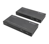 DIGITUS DS-55526 Extender KVM HDMI (HDBaseT) - UHD 4K/60 Hz - 120 m via câble LAN (HDBaseT 100 m) - Kit : émetteur & récepteur - IR infrarouge - HDMI 2.0b & HDCP 2.2 & HDBaseT 1.0