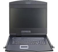 Digitus DS-72211-2US DIGITUS Modulare Konsole 19"TFT,8-Port KVM&Touchpad,US-Ameri