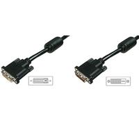 DIGITUS DVI Verlängerungskabel, 5m, schwarz