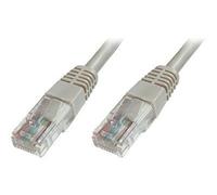 DIGITUS Ecoline - Cordon de raccordement - RJ-45 (M) pour RJ-45 (M) - 1 m - UTP - CAT 5e - démarré - gris