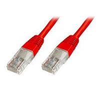 DIGITUS Ecoline - Cordon de raccordement - RJ-45 (M) pour RJ-45 (M) - 1 m - UTP - CAT 5e - démarré - rouge G
