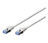 DIGITUS Câble LAN Cat 5e - 10m - Câble réseau CCA avec RJ45 - SF/UTP Blindé - Compatible Cat-6 & Cat-5 - Gris