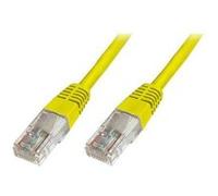 CAT 5e U-UTP patch cord, PVC AWG 26/7, length 10 m, color yellow