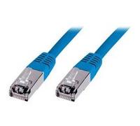 DIGITUS Ecoline - Cordon de raccordement - RJ-45 (M) pour RJ-45 (M) - 50 cm - SFTP - CAT 5e - bleu G