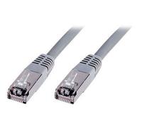 CAT 5e F-UTP patch cord, PVC AWG 26/7, length 0.5 m, color grey