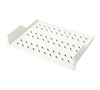 DIGITUS étagère 19", 2 U, installation fixe, profondeur: 370 mm Gris Lumière