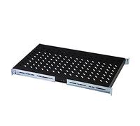 Digitus Tablette 19 pouces 1U profondeur variable pour armoires ≥1000 mm charge 100 kg noir