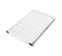 DIGITUS Étagère extensible - 19 pouces - 1UH - Fixation Avant & Arrière - Charge 65 kg - Pour armoires réseaux & serveurs - À partir de 1000 mm de profondeur - Gris