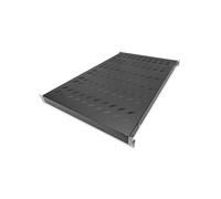 Digitus Étagère Fixe 1U 19" DN-97649, Rails Ajustables 70-118cm, Charge Max 50kg, Acier Perforé Noir, Largeur 482mm, Profondeur 700-1180mm