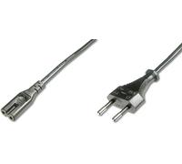DIGITUS Europäisches Netzanschlusskabel C7 1,8m, schwarz