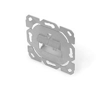 DIGITUS Face avant pour prise réseau modulaire - Pour module Keystone - 2 ports - Coudé à 45 degrés - Design possible - Prise vide sans cadre ni enjoliveur - Gris