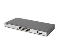DIGITUS FAST ETHERNET POE SWITCH 16-PORT POE + 2 COMBO 250W POE BUDGE