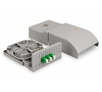 DIGITUS FTTH point de transfert domestique - pour 12 coupleurs SC-Simplex, 12 coupleurs LC-Duplex ou E-2000 - pré-confectionné - incl. 3 coupleurs LC/APC Duplex - OS2 - classe de protection IP54