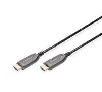 HDMI AOC hybrid-fiber connection cable, Type A M/M, 20m, UHD 8K@60Hz, gold, bl