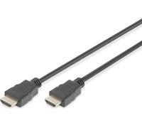 DIGITUS HDMI Câble de connexion standard, type A M/M, 2.0m, avec Ethernet, Full HD, doré, bleu