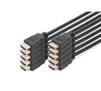 DIGITUS HDMI Cable - HDMI 2.0-2m - 10-pack - with Ethernet channel - UHD 4K 60Hz