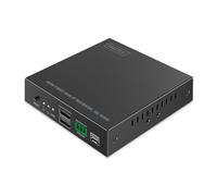 DIGITUS HDMI Fiber KVM IP Extender Récepteur pour DS-55348 - UHD 4k 60Hz - HDMI 2.0 - Portée MM 300 m et SM 40 km - 2x USB pour souris, clavier - Point à point - Noir