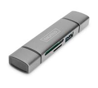 Digitus Hub à double lecteur de carte USB-C USB 3.0, OTG