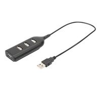 Digitus AB-50001-1 Hub USB 4 ports USB-A USB 2.0 480 MBit/s noir AB-50001-1