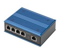 Digitus Commutateur réseau DN-651120 – 4x Gigabit PoE+ +1 uplink non géré Noir/Bleu