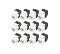 DIGITUS Keystone Module Cat 6-12 pièces - RJ45 Prise réseau Cat6 Non blindée - 250 MHz - 1GBase-T - 1 Gbit/s - AWG 26 à AWG 22 - Montage sans Outillage