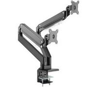 Digitus Support d'écran double 35" 2x15 kg pince et vérin à gaz VESA 75/100 noir