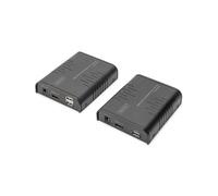 Digitus Kit Extension KVM HDMI IP Full HD (DS-55529) : Extender via Cat5e jusqu'à 120m (Point à Point) ou réseau IP (253 écrans max), KVM, HDMI 1.3, HDCP 1.4